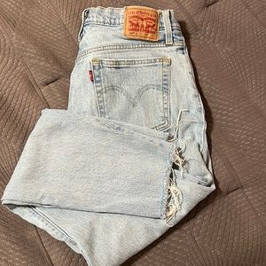 Levi’s 501 High Waisted Skinny Jeans, Light Wash